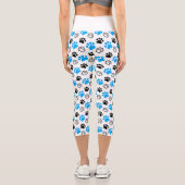 Cat Drawing Capri Leggings (Rückseite)