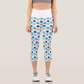 Cat Drawing Capri Leggings (Vorderseite)