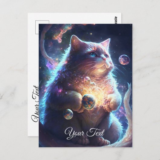 Cat Dreamer. Postkarte (Vorne/Hinten)