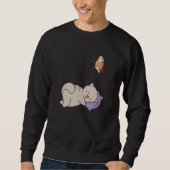 Cat Dreaming Sleeping Sweatshirt (Vorderseite)