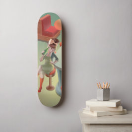 Cat Drink Beer auf der Skateboard Bar