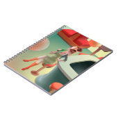 Cat Drink Ber in der Bar Notizblock (Linke Seite)