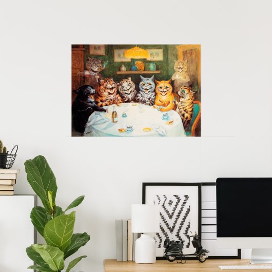 Cat Drink Party Poster (Heimbüro)