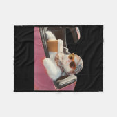 Cat Driving Meme Rage konsumiert mich Albernen Spa Fleecedecke (Vorderseite (Horizontal))