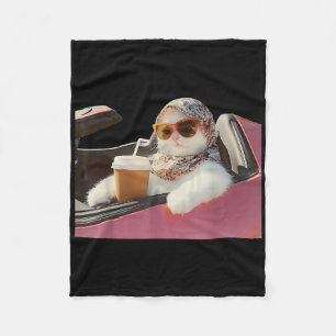 Cat Driving Meme Rage konsumiert mich Albernen Spa Fleecedecke