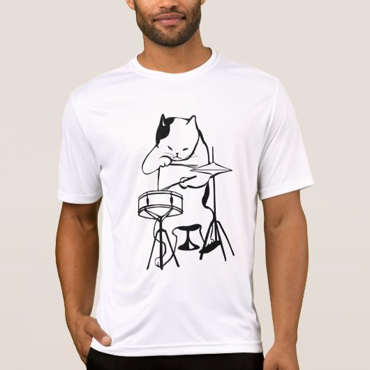 CAT-DRUMMER-T - Shirt (Vorderseite)