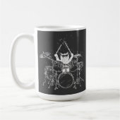Cat Drummer Trommeln Tasse (Links)