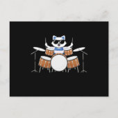 Cat Drums Postkarte (Vorderseite)