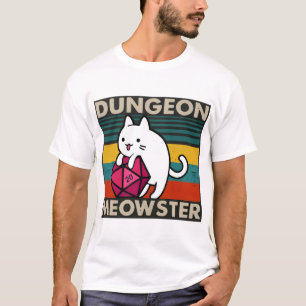 Cat Dungeon Meowster Vintag (2) T-Shirt