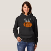 Cat Dunk cat dunking a basketball Hoodie (Vorne ganz)
