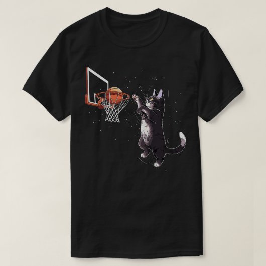 Cat Dunking Basketball gibt Männern Frauen Kinder  T-Shirt (Design vorne)