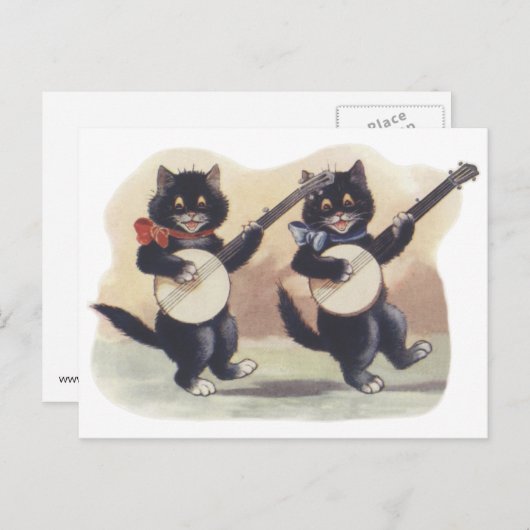 Cat Duo Postkarte (Vorne/Hinten)