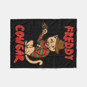 Cat _ Dy Cougar -funny Halloween For Men Women Kid Fleecedecke (Vorderseite (Horizontal))