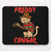 Cat _ Dy Cougar -funny Halloween For Men Women Kid Mousepad (Vorne)