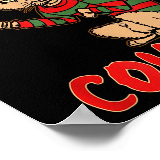 Cat _ Dy Cougar -funny Halloween For Men Women Kid Poster (Ecke)