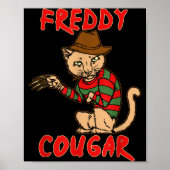 Cat _ Dy Cougar -funny Halloween For Men Women Kid Poster (Vorne)