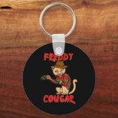 Cat _ Dy Cougar -funny Halloween For Men Women Kid Schlüsselanhänger (Vorderseite)
