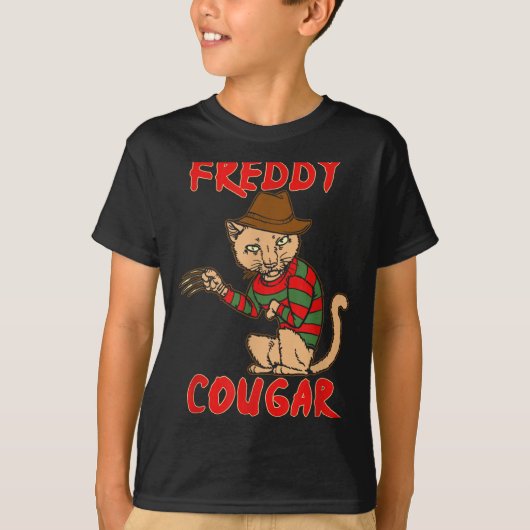 Cat _ Dy Cougar -funny Halloween For Men Women Kid T-Shirt (Vorderseite)