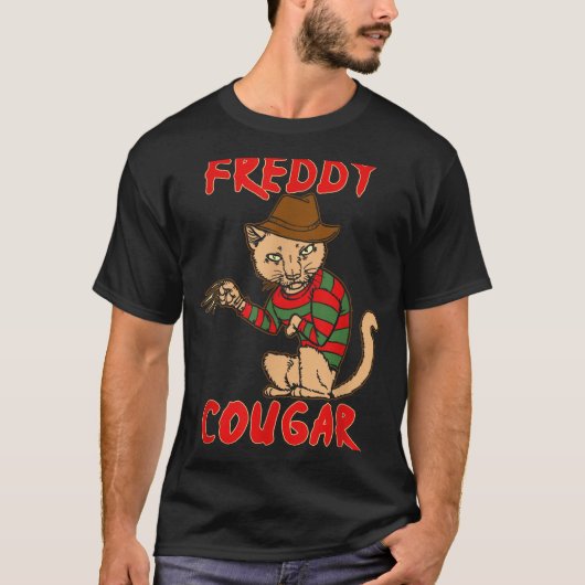 Cat _ Dy Cougar -funny Halloween For Men Women Kid T-Shirt (Vorderseite)