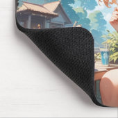 cat ears girl mousepad (Ecke)