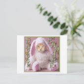 Cat Easter Bunny Claude Feiertagspostkarte (Stehend Vorderseite)