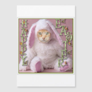 Cat Easter Bunny Claude Holiday Card Magnetkarte