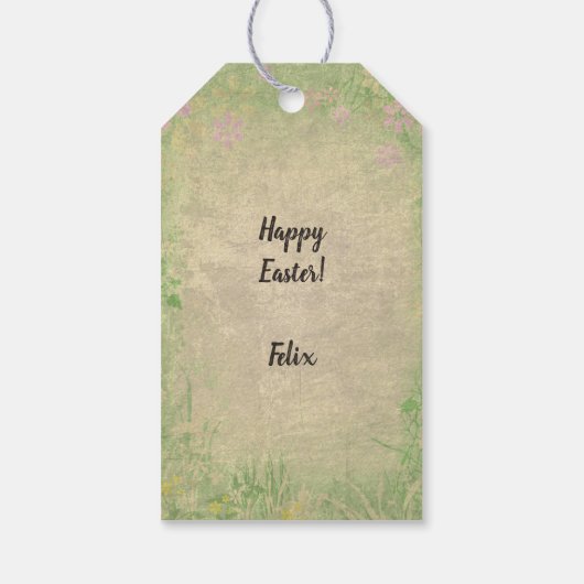 Cat-Easterbunny 😸 🐰 Geschenkanhänger (Rückseite)