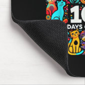 Cat Easy 100 Days of School T-Shirt Lehrer Mousepad (Ecke)