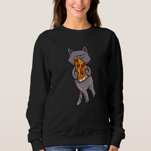 Cat Eat Pizza   Sweatshirt (Vorderseite)