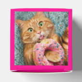 Cat Eating Donut Geschenkschachtel (Oben)