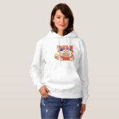Cat Eating Pizza color Hoodie (Vorne ganz)