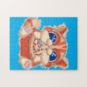 Cat Eating Pizza color Puzzle (Horizontal)