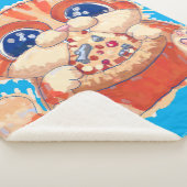 Cat Eating Pizza color Sherpadecke (3/4)