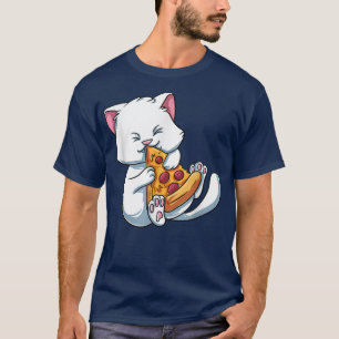 Cat Eating Pizza T - Shirt