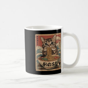 Cat Eating Ramen Noodles Kawaii Anime Manga Japane Kaffeetasse