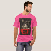 Cat Eating Ramen T-Shirt (Vorne ganz)