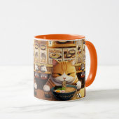 Cat Eating Ramen v1 Tasse (VorderseiteRechts)
