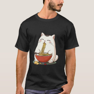 Cat Eating Ramen, Wer Chopsticks braucht, NomNom T-Shirt