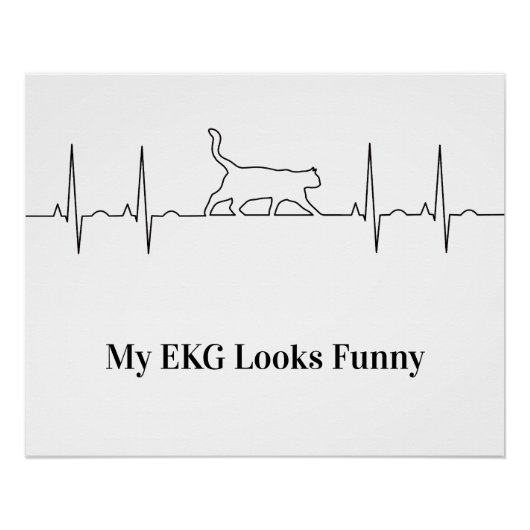 Cat EKG Poster (Vorderseite)