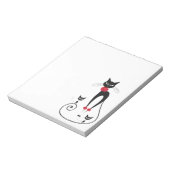 Cat elegance PERSONALIZE Notizblock (Rotiert)