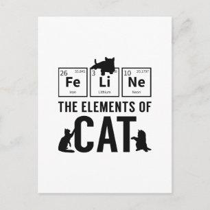 Cat-Elemente Postkarte