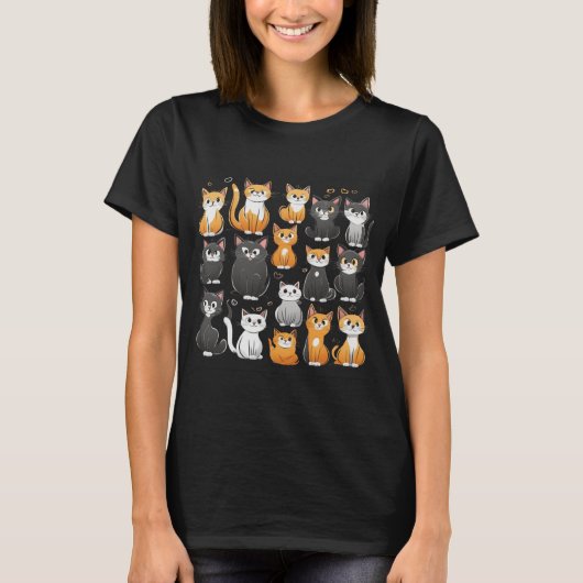 Cat Emotions T - Shirt (Vorderseite)