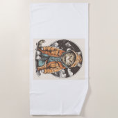 Cat Encounter Strandtuch (Vorderseite)