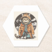 Cat Encounter Untersetzer (Vorderseite)