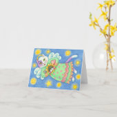 Cat-ENGEL u. LIEBLINGS-SACHE-ANMERKUNGS-KARTE Karte (Gelbe Blume)