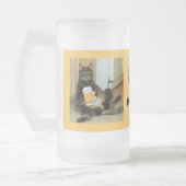 Cat Enjoys A Beer Mattglas Bierglas (Links)