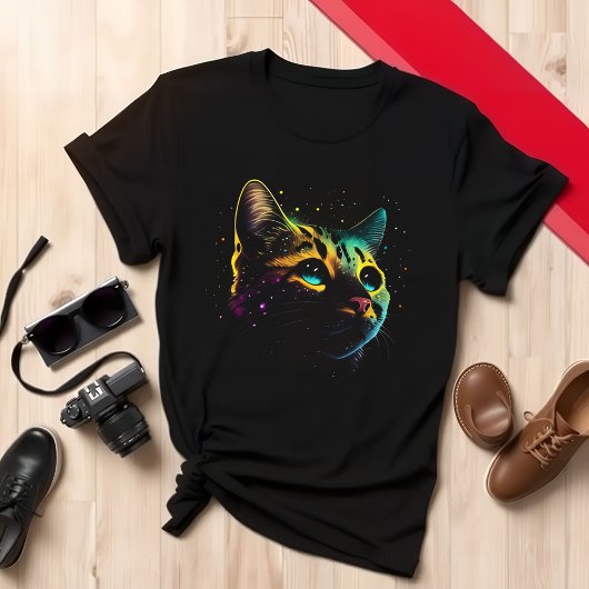 Cat Enthusiasten Appare farbenfrohe Cat Lover T-Shirt