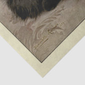 Cat Ephemera Decoupage Black Persian Seidenpapier (Detail)