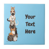 Cat-Er-Pillar Felinturm Fliese (Vorderseite)