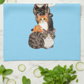 Cat-Er-Pillar Felinturm Geschirrtuch (Gefaltet)
